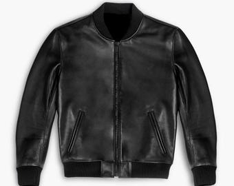 Men's Biker Leather Jacket-Handcrafted Motorcycle Leather Jacket For Gents-Genuine Lambskin Slim Fit Leather Coat For Men-Men's Leather Coat