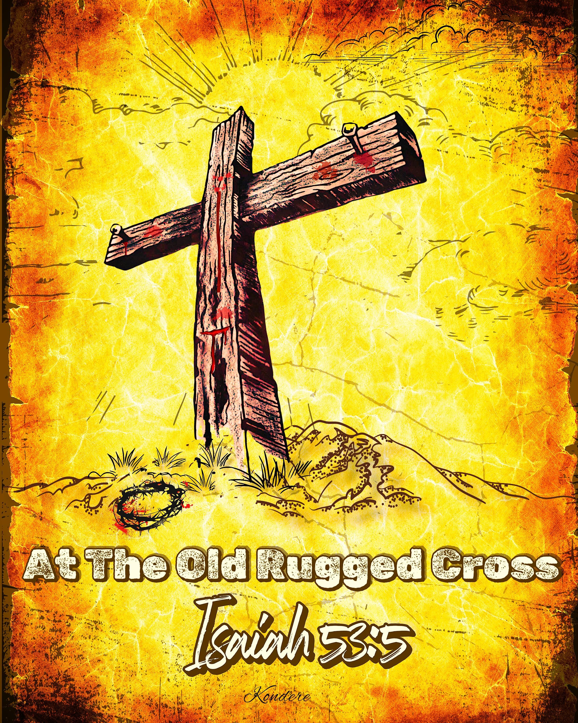 Society6 iPhone4/4S,5用 Isaiah 53 - Easter | The cross Instant Download Wooden Cross Easter Christian Verse