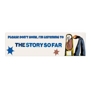 The Story So Far Bumper Sticker. Car Decal, Indie Band Laptop Sticker, Vinyl Window Decal, Journal Sticker, Pop Punk, Emo