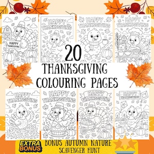 Thanksgiving Coloring Pages - Thanksgiving Turkey Printable - Turkey Coloring Pages for Kids - Download and Print - PDF - Happy Thanksgiving