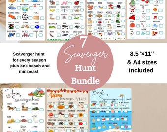Nature Schnitzeljagd-Bundle: 7 Outdoor Aktivitäten (PDF Download)