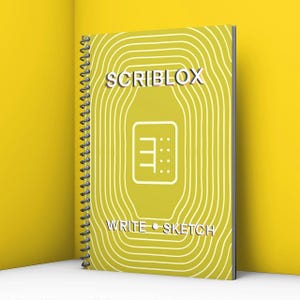 Quaderno a spirale con righe e punti gialli - Diario 7x10