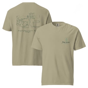 Camiseta com o mapa do Parque Estadual Hanging Rock