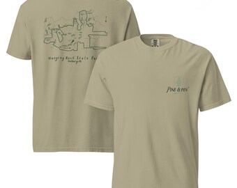 Hanging Rock State Park Map T-Shirt