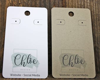 custom earring cards etsy
