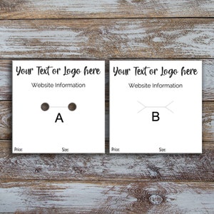 Cartes de présentation de bagues personnalisées avec votre logo - Cartes de bijoux - Présentoir de produit - Emballage