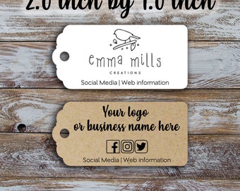 Custom  tags -2.0 inch by 1.0 inch, Customized Small Price Tags, Jewelry Hang Tags, Labels, retail pricing