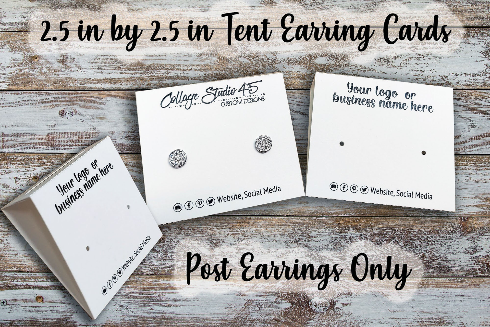 Custom Earring Cards Earring Cards With Logo Personalized, 48% OFF