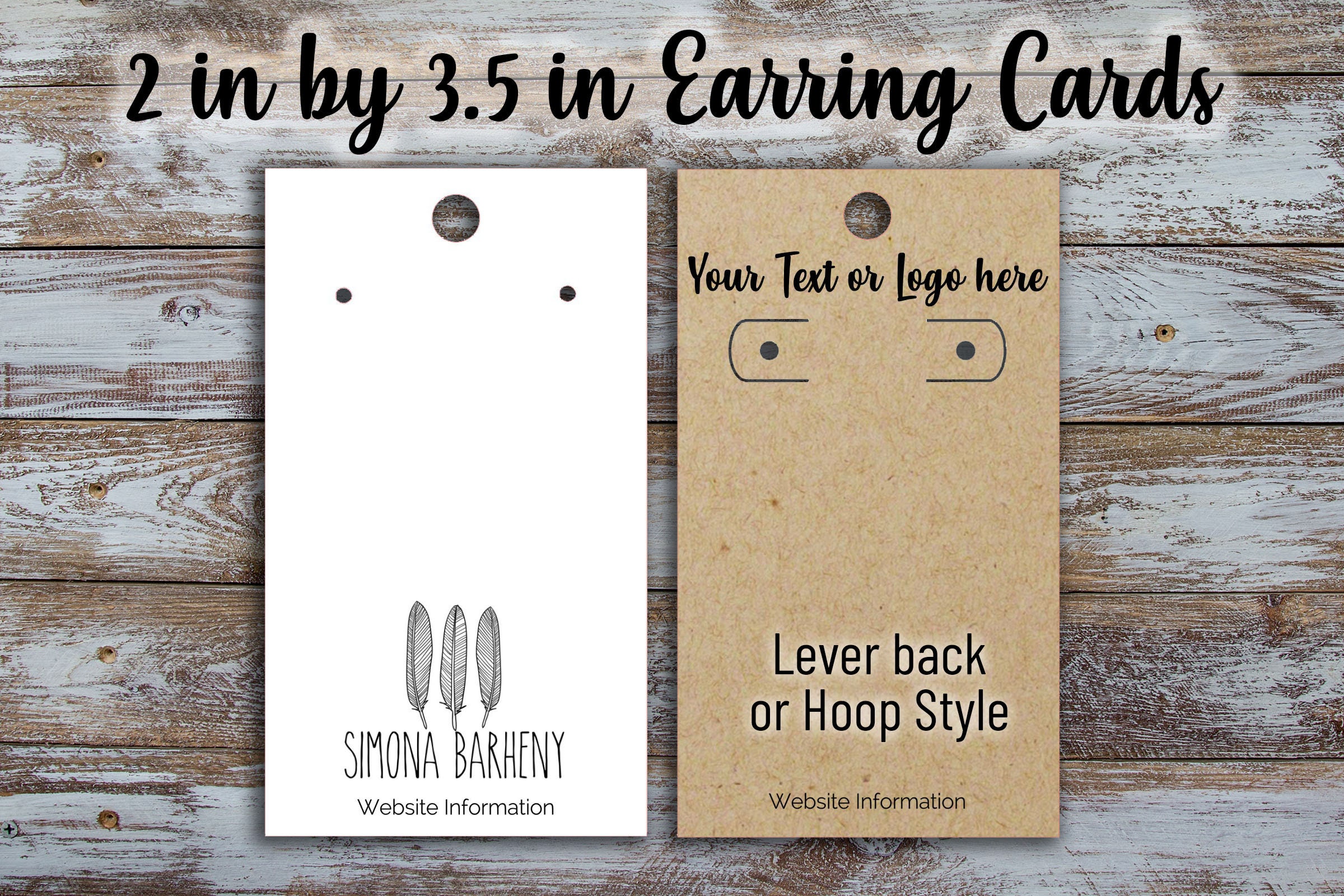 Printed Earring Card 