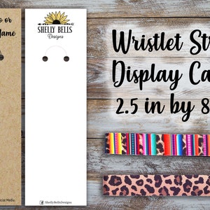 Custom Wristlet Display Card: 2.5 x 8 inch Keychain Cards