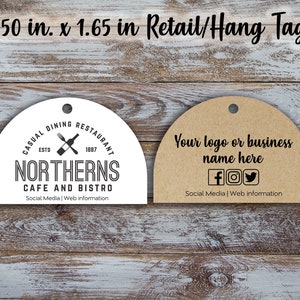 Custom Retail Tags 2.5 inches by 1.65 inches, Retail Tags, Clothing Tag, Hang Tags, Personalize Tags, Wedding tags
