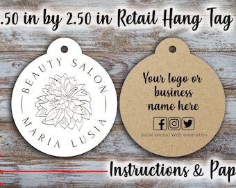 Custom Retail Tags 2.0 Inches By 2.50 Inches, Tags, Clothing Tag, Hang  Personalize Wedding Tags - Yahoo Shopping