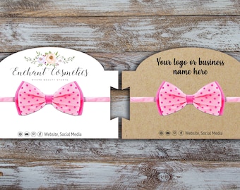 Customized Headband Display Card: 6x4" Bow Card