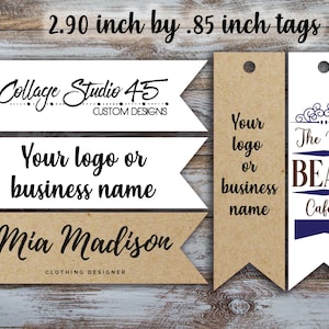 Custom tags 2.90 inch by .85 inch, Customized  Price Tags, Jewelry Hang, Tags Labels