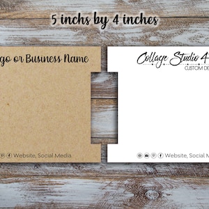 Cartes de bracelet personnalisées 5 pouces par 4 pouces, présentoir de bracelet, carte de présentation de bijoux, carte personnalisée