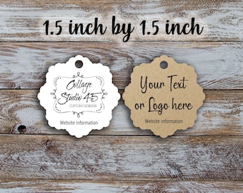 Custom hang tags - 1.5"x 1.5" inches, jewelry tags, price tags, custom tags, gift tags, retail price tag