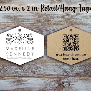 Custom Retail Tags 2.5 inches by 2.00 inches, Retail Tags, Clothing Tag, Hang Tags, Personalize Tags, Wedding tags