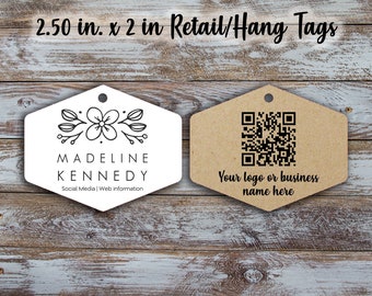 Custom Retail Hang Tags: Personalized Clothing Tags (2.5 x 2.0 inches)