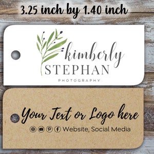 Custom Retail cards 3.25 x 1.4&quot; Simple Clothing Tags | Circle Tags | Price Tags | Favor Tags | Personalized Tags | Blank or Custom