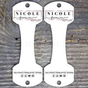 Custom Fold Over Jewelry Display Cards: Necklace & Bracelet Tags