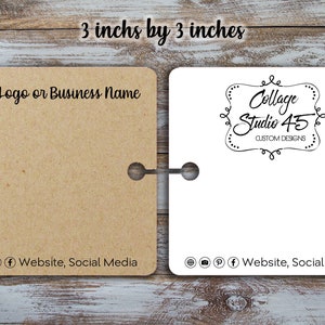 Custom Bracelet Cards 3 inches by 3 inches, Bracelet Display, Jewelry Display Card, Custom Card