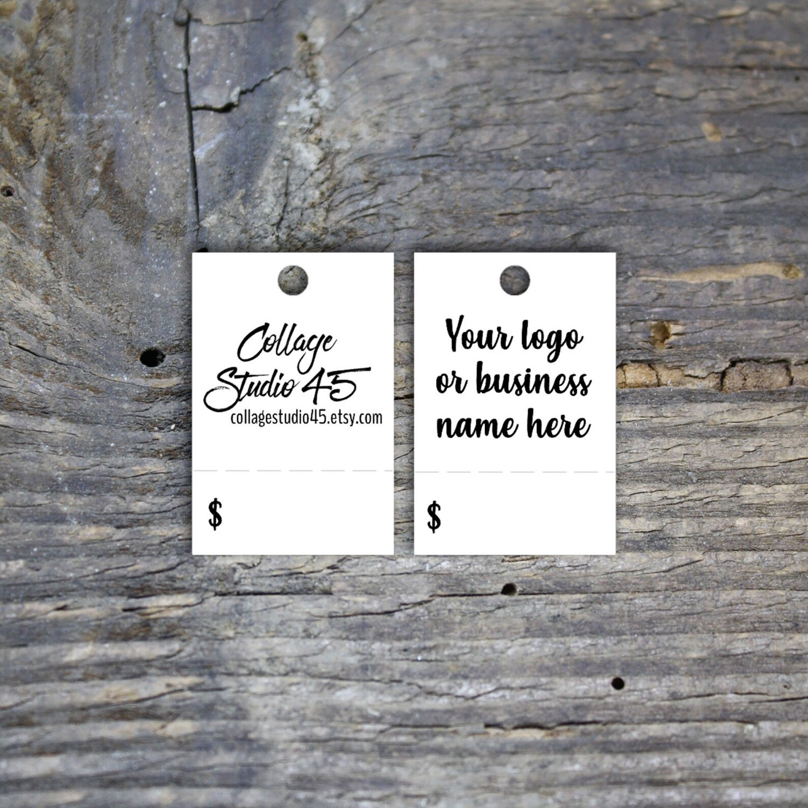 100 Custom Tags 1 Inch by 1.5 Inch With Detachable - Etsy