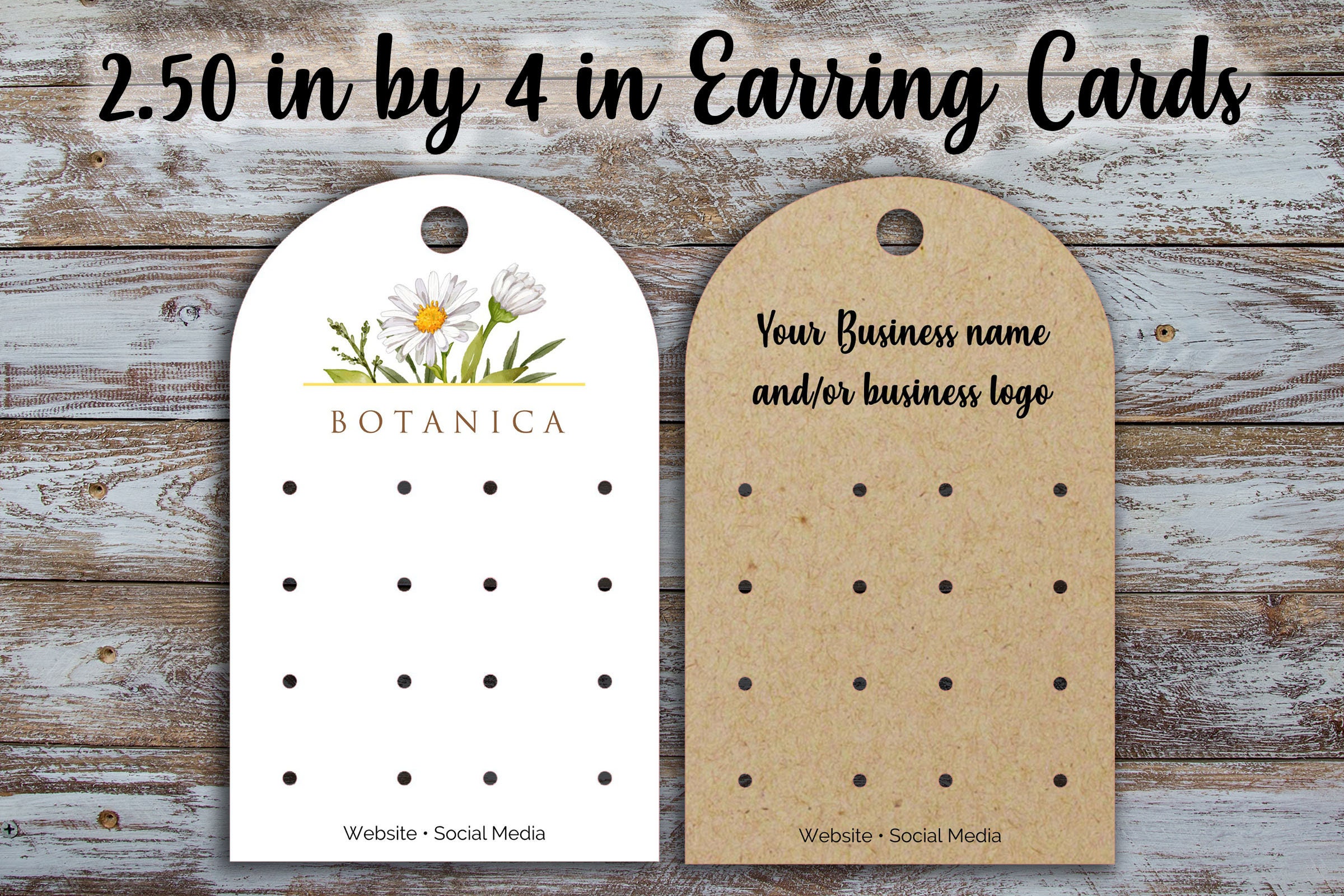 Custom Retail Tags 4 Inches by 1 Inch, Hanging Tag, Clothing Tags