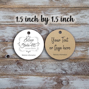 Custom hang tags - 1.5&quot;x 1.5&quot; inches, jewelry tags, price tags, custom tags, gift tags, retail price tag