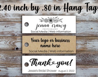 Custom tags 2.40 inch by .80 inch, Customized  Price Tags, Jewelry tags, Tags Labels, retail tags, hang tags