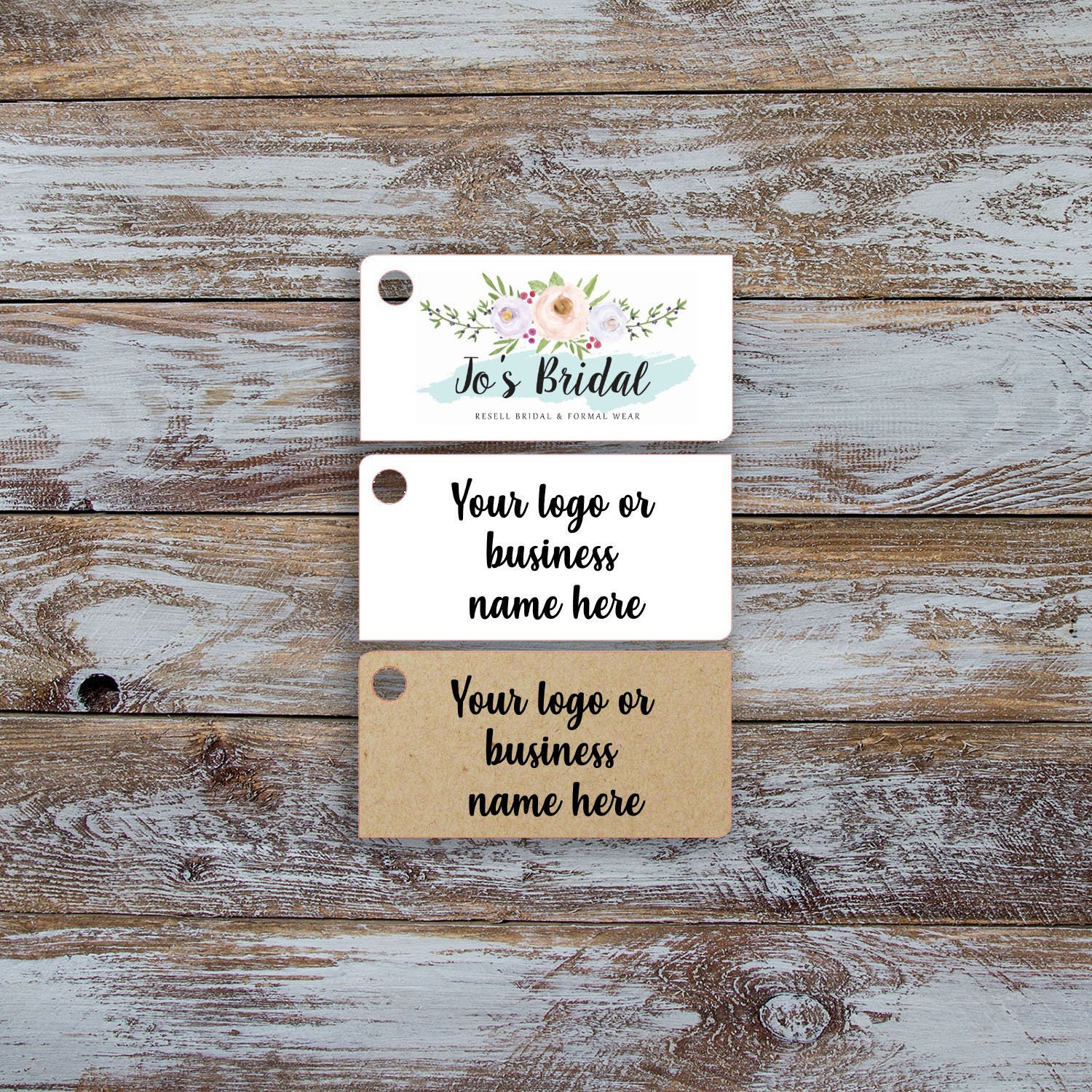 Retail Tags Price Tags Merchandise Labels With Custom Design or Your Logo  Printed in Color 75 Tags Kraft Paper 