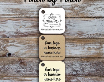 100+  Custom  tags - 1&quot;x 1&quot; with detachable price Customized Small Price Tags Jewelry Hang Tags Labels