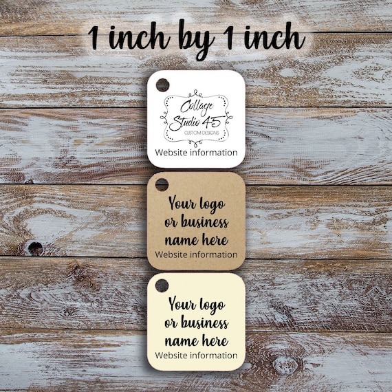 100 Custom Tags 1x 1 With Detachable Price - Etsy