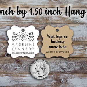 Custom hang tags - 1.5"x 1.5" inches, jewelry tags, price tags, custom tags, gift tags, retail price tag