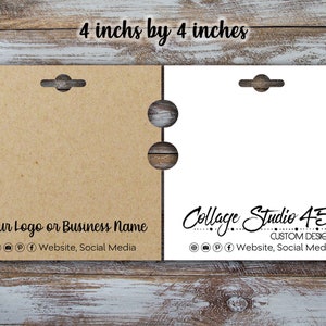 Custom Bracelet Cards 4 inches by 4 inches, Bracelet Display, Jewelry Display Card, Custom Card