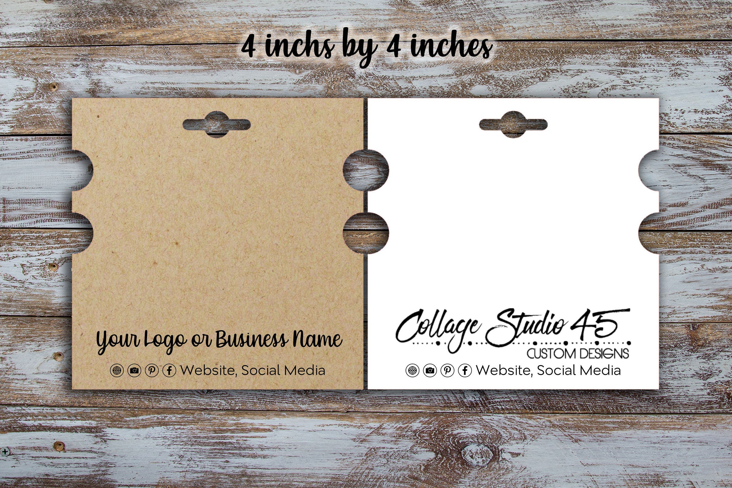 Custom Bracelet Cards 4 Inches by 4 Inches Bracelet Display Etsy