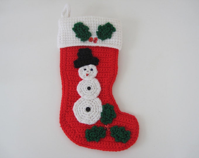 Homemade Knitted Christmas Stockings 