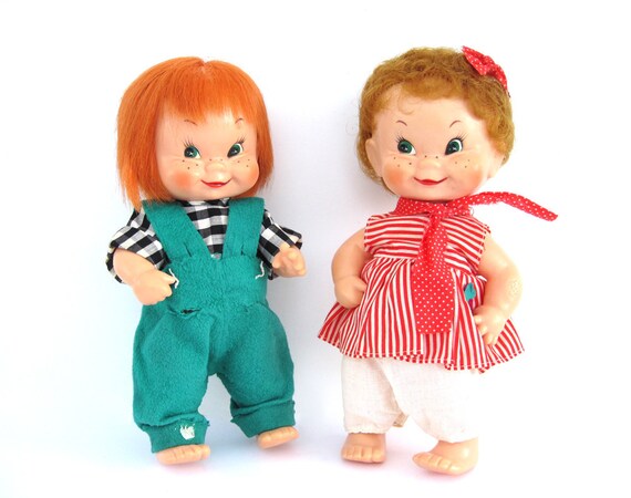 red hair doll with freckles