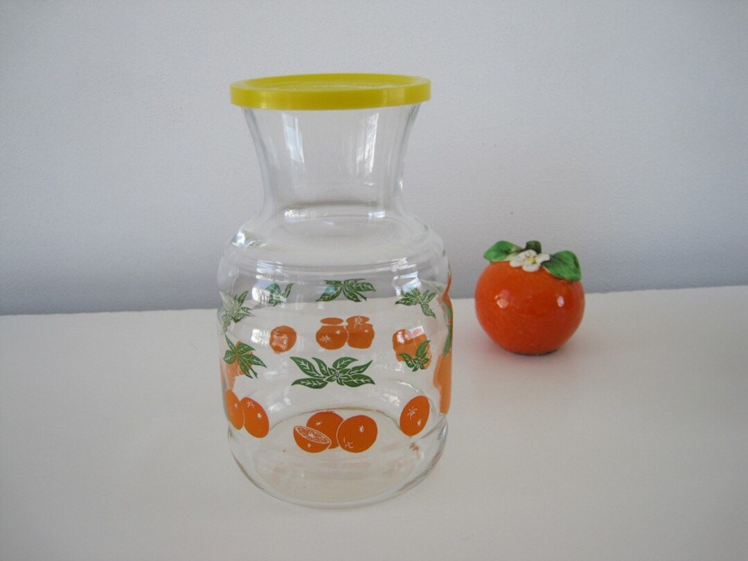 Juice Carafe Serving Orange Juice Container Decanter Federal Etsy