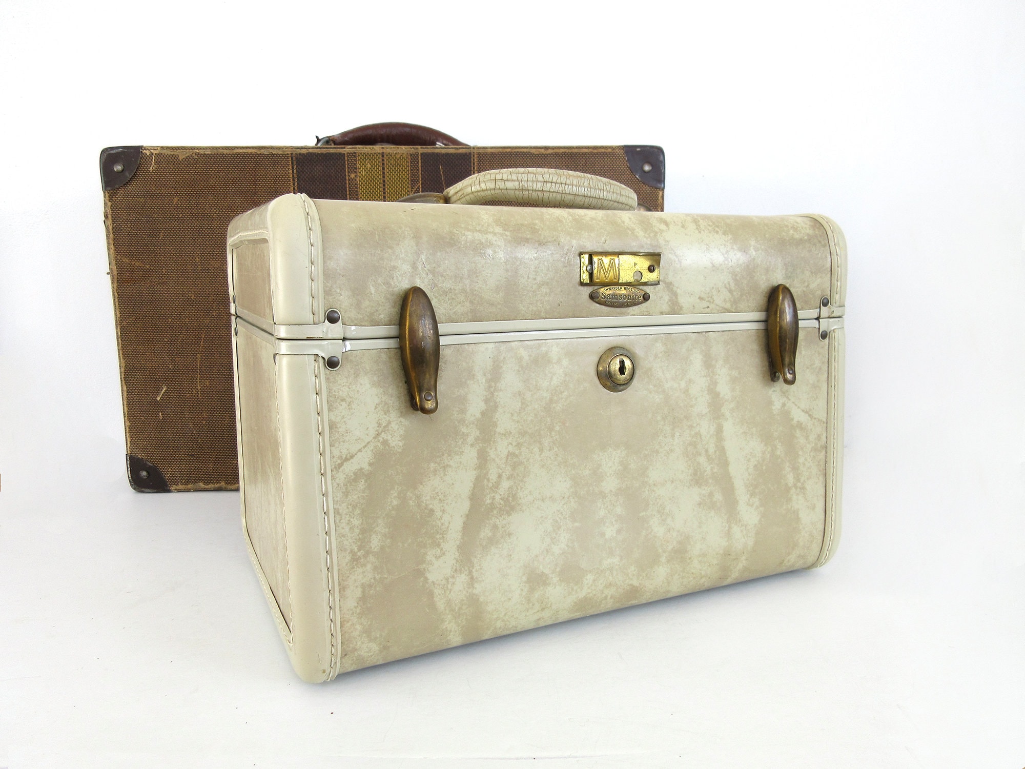 Grande Valise Samsonite Vintage Shwayder Brothers (années 50) - Plastique
