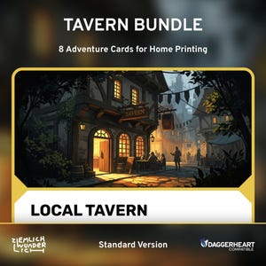 Cartas de aventura – Paquete de taberna – Compatible con Daggerheart™.
