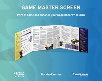 Pantalla de Game Master: compatible con Daggerheart™.