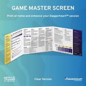 Game Master Screen (without Artworks) – Daggerheart™ Compatible.