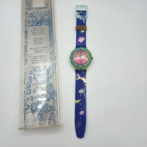 Swatch Scuba 200 SDN101 “Happy Fish” – Vintage 1991/92 – Water Resistant 200m – With Original Box