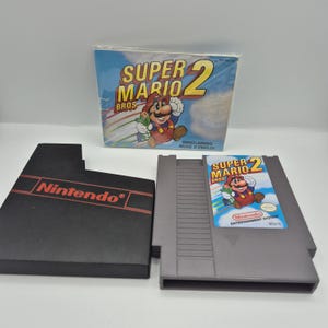 Super Mario Bros 2 from fah - Original NES Cartridge with Box and Manual - Retro Nintendo
