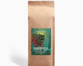 Icaro Buzz X4 Mushroom Coffee - Lion’s Mane  and  Chaga 16oz