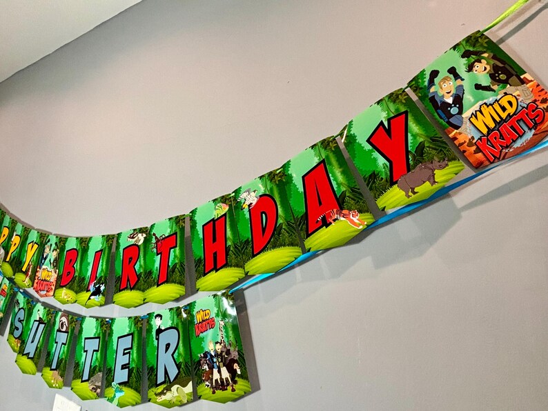 Wild Kratts Birthday Banner | Creature Explorer Birthday | Personalized ...