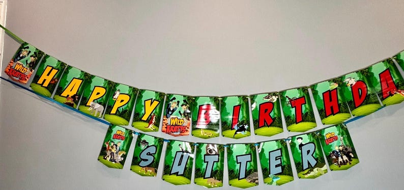 Wild Kratts Birthday Banner | Creature Explorer Birthday | Personalized ...