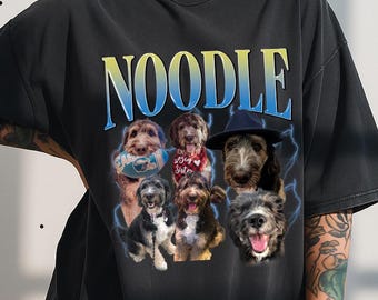Custom Dog Photo Shirt, Custom Bootleg Shirt, Custom Pet Shirt, Custom Photo Shirt, Name Custom Dog Shirt, Comfort Colors Pet Shirt