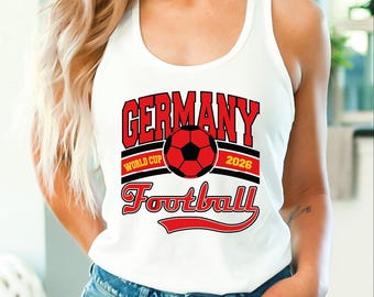 Custom Country Football Tank Top, Personalized Cup 2026 Crop Top, country Soccer Racerback, Football Fan Game Day V Neck, Soccer Lover Gift