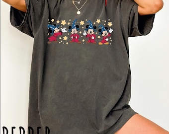 Disney Mickey Fantasia Sorcerer Shirt, Mickey Mouse Magic Retro T-Shirt, Magic Kingdom Tee, Disney Trip Shirt, Disneyland Fantasy Tee